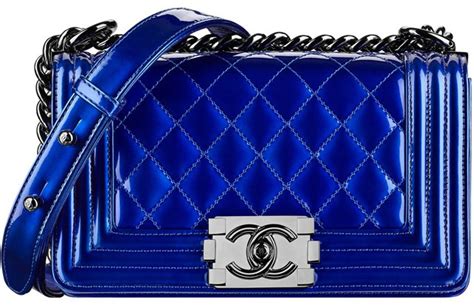 Chanel Boy Quilted Flap Bag in Metallic Patent 